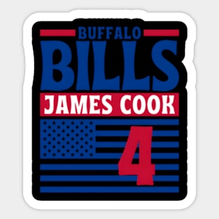 Buffalo Bills James Cook 4 American Football Team Sticker